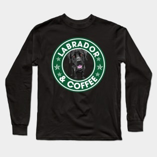 Labrador And Coffee Long Sleeve T-Shirt